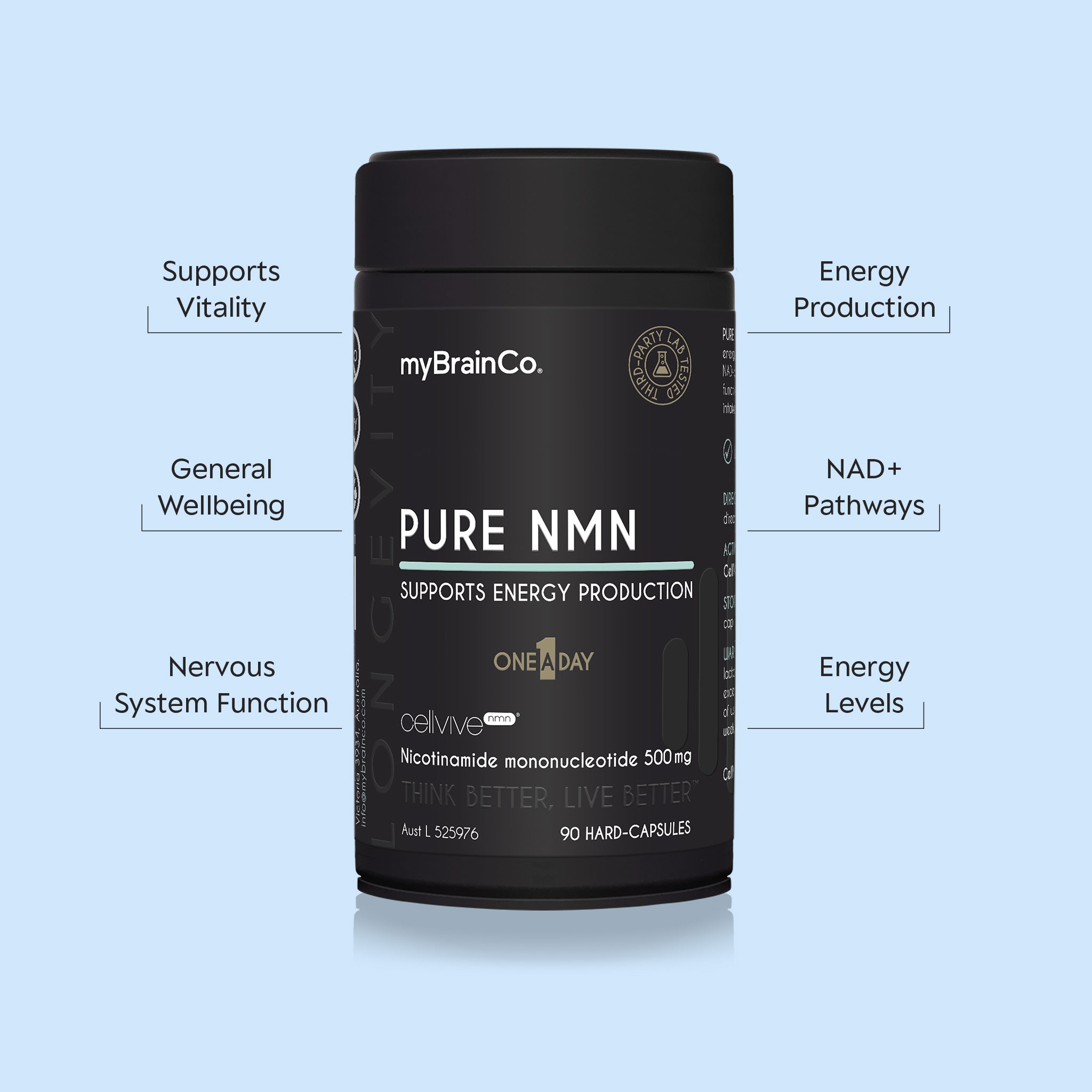 Pure NMN Powder | Lab-Tested Quality | myBrainCo
