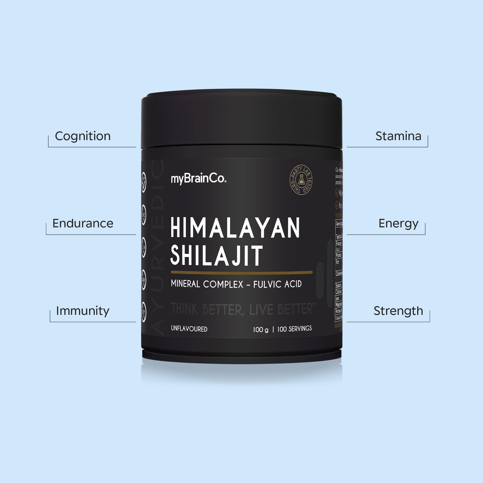 120 Pcs Pure Himalayan Shilajit 10000mg Capsules - Stamina, Strength, Fulvic Acid